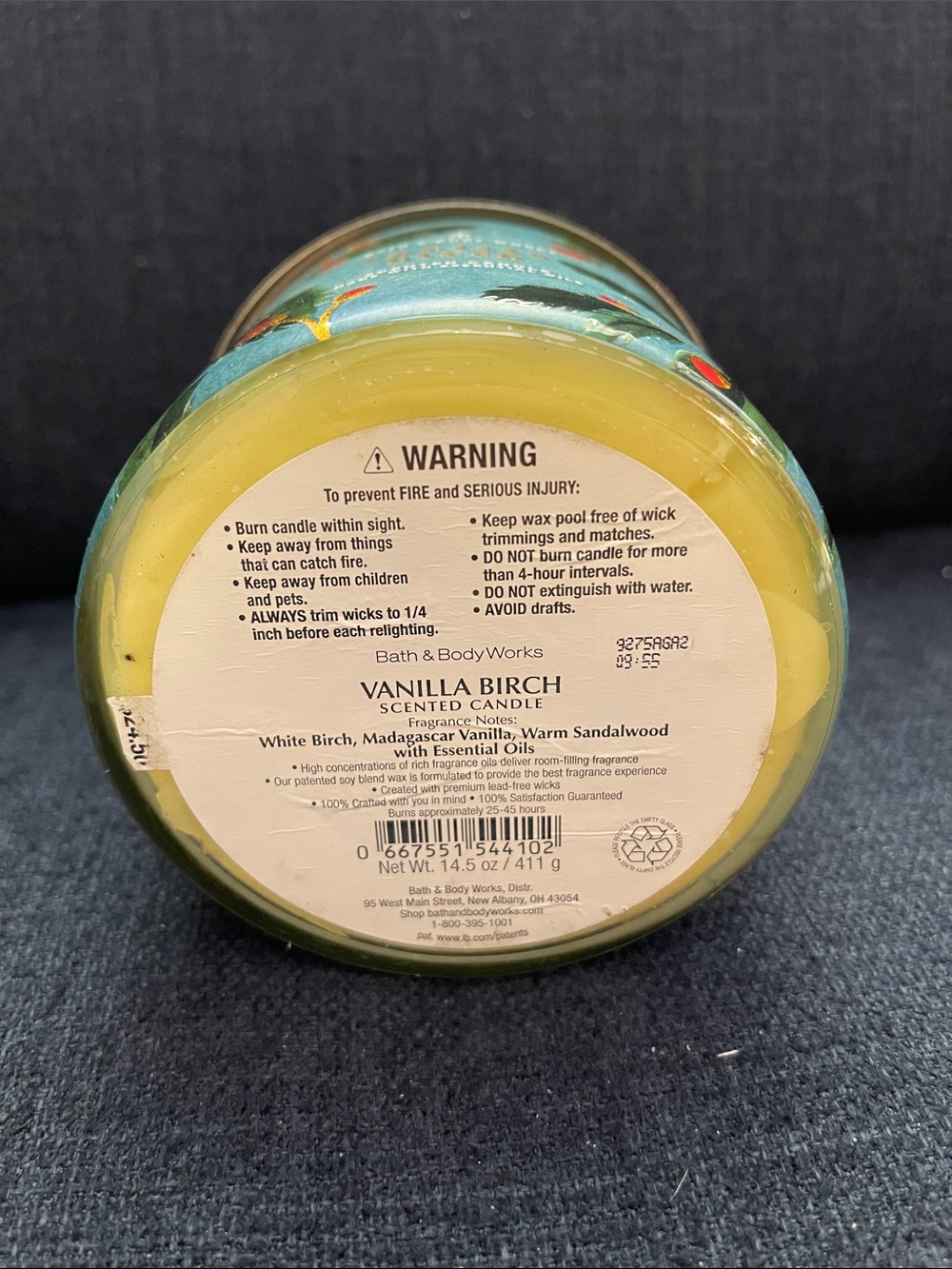 Bath & Body Works Vanilla Birch Scented Candle - - Picture 2 of 3